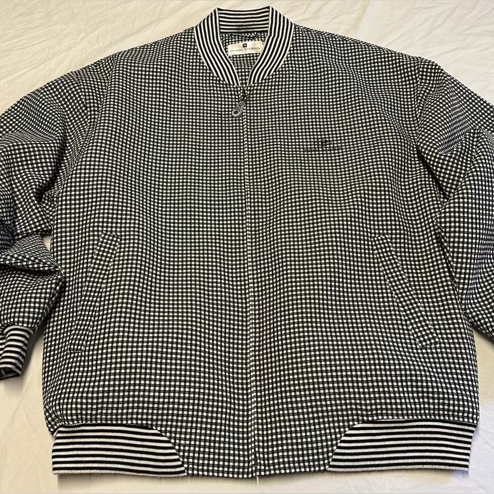 Pierre Balmain Black and White Checkered Jacket